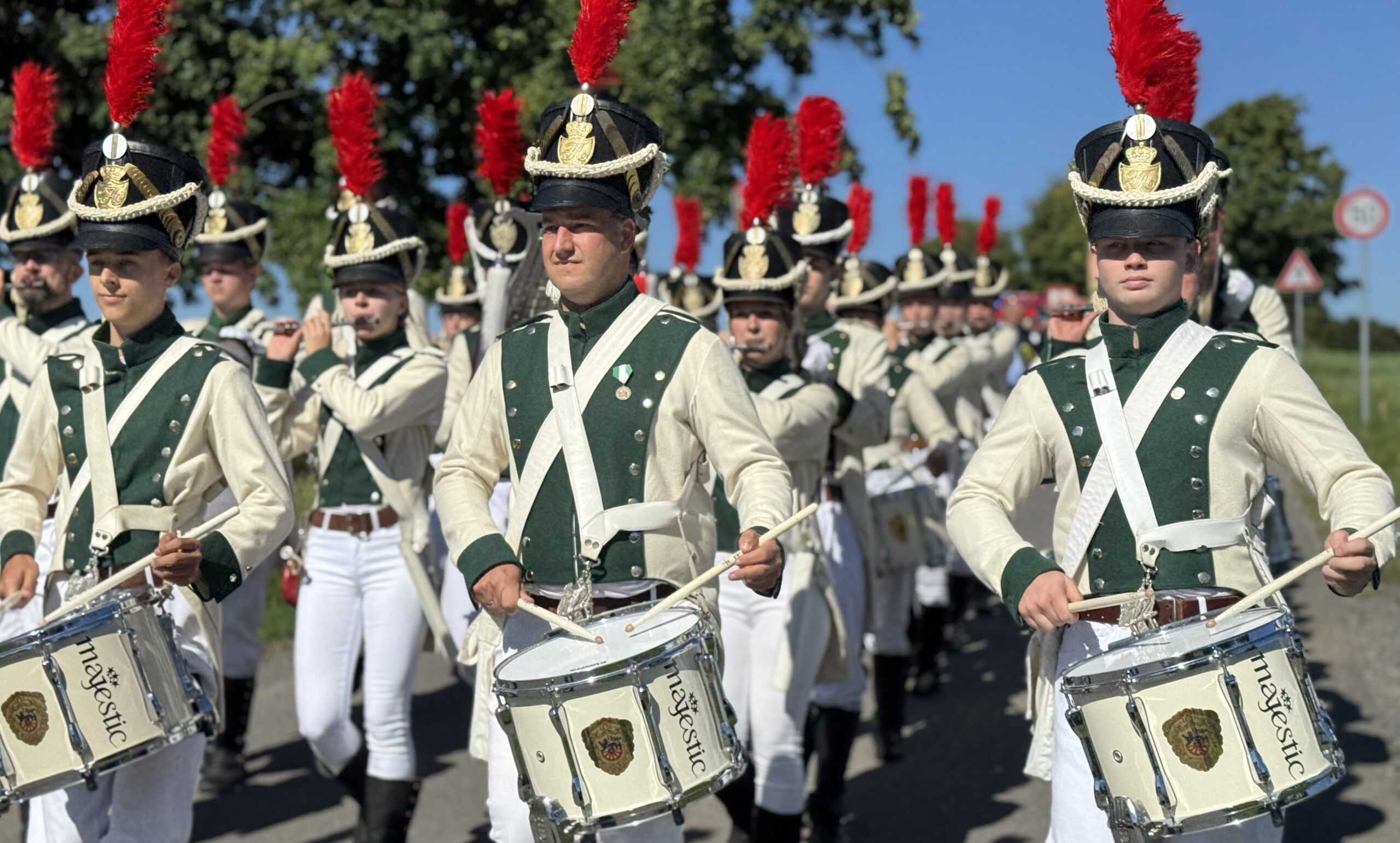 Leon Kummer Radeberg Spielmannszug Radeberg beim 675-jährigen Jubiläum von Lichtenberg